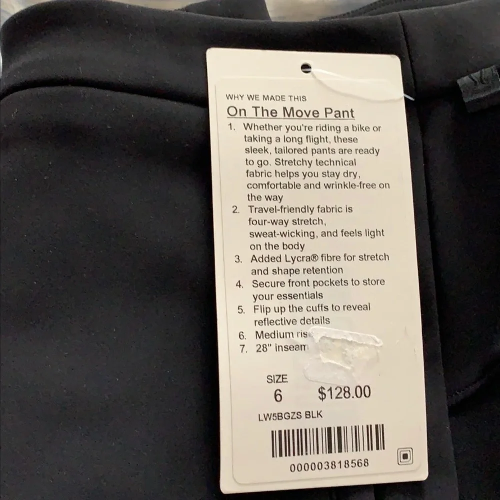 lululemon athletica Black Cropped Ankle Pants - Picture 2 of 5